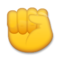 Raised Fist emoji on LG
